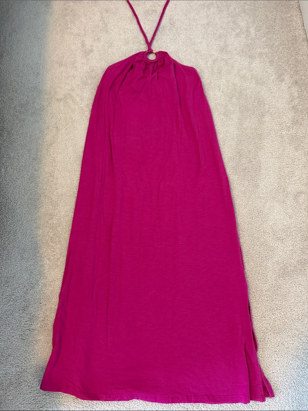 Old Navy M tall pink halter dress 👗